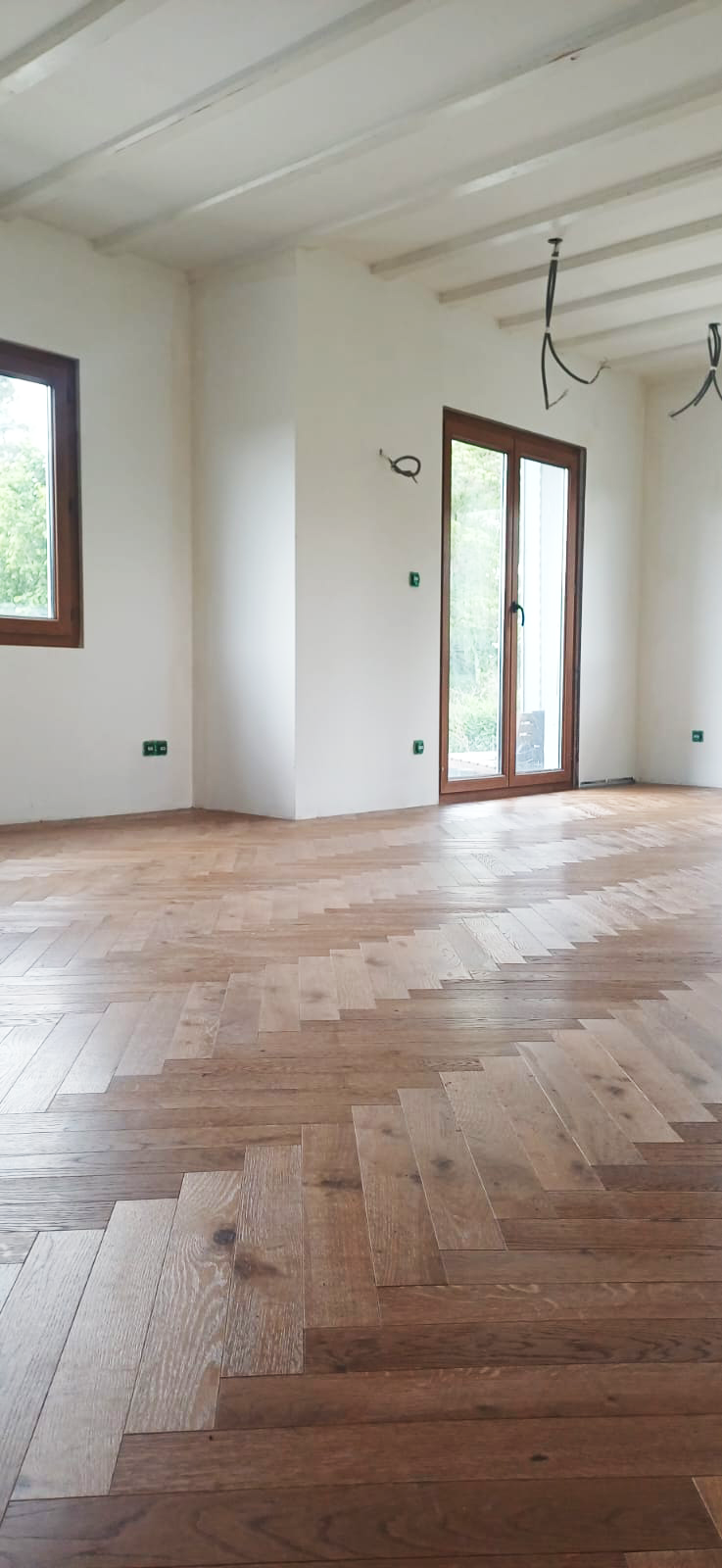 Parquet bâton rompu — Salon
